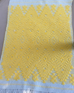 My first Huave Style cloth with geometric design